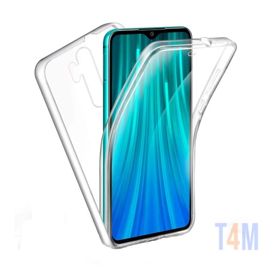 Funda de Silicona 360º para Xiaomi Redmi Note 8 Pro Transparente